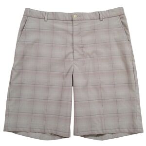Slazenger Men's‎ Tan Lightweight Plaid Golf Shorts Size: 36 NWOT